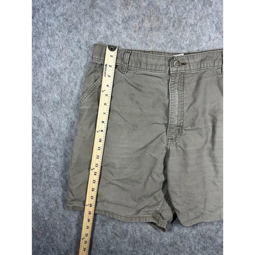 Carhartt B144 LBR Canvas Work Shorts Mens 40 Brown Utility Carpenter Cotton